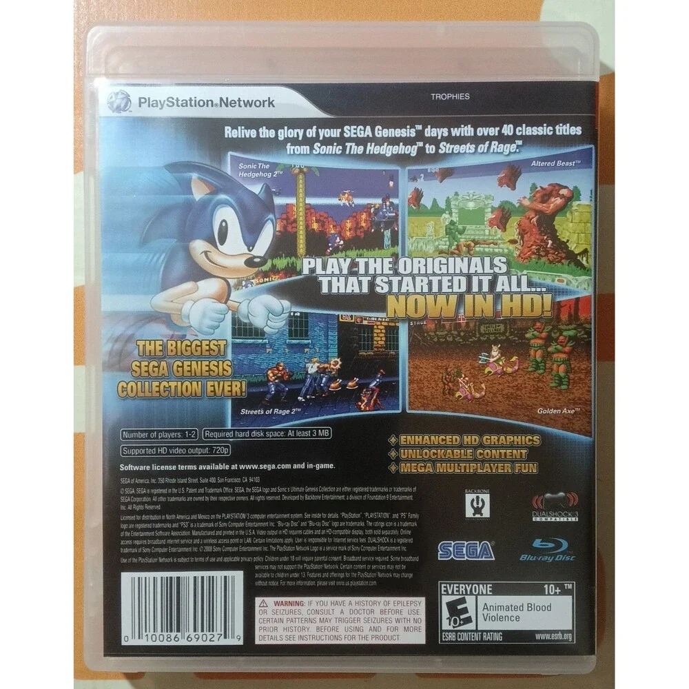 Sonic's Ultimate Genesis Collection (PS3)